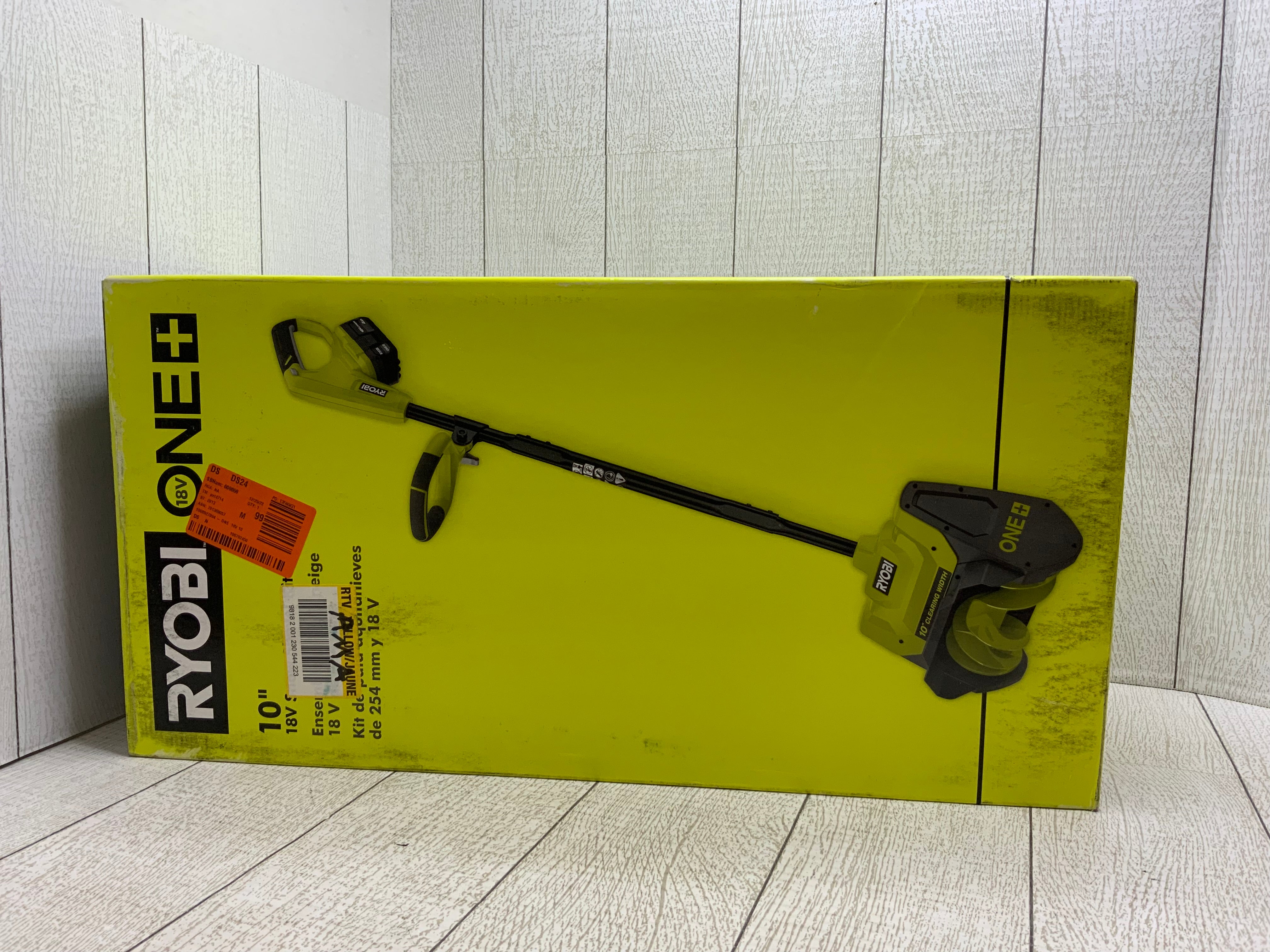 Ryobi 18V Cordless Electric Power Snow Shovel Kit w/ Battery & Charger (10 Inch) (8055778803950)